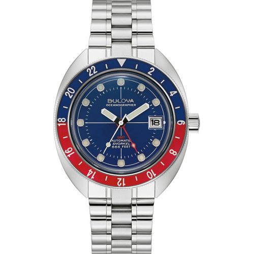 Bulova Herrenuhr Bulova Oceanographer GMT Automatik Herrenuhr Bulova-96B405