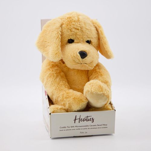 Gelbes Heaties Wärme-Kuscheltier in Hündchenform 30x18cm