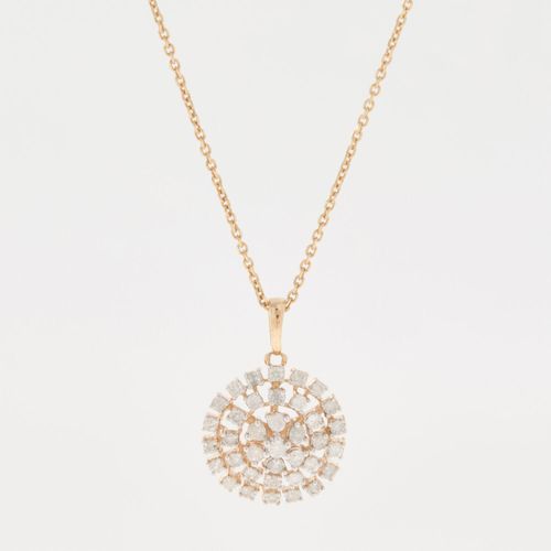 Halskette aus 375er Gold mit 0,50 Karat Diamanten