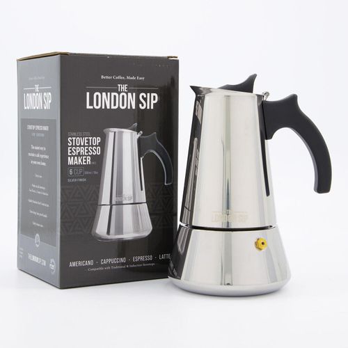 Silberfarbener Espressokocher 300ml