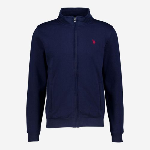 Dunkelblaue Sweatjacke mit Fleece-Futter Image