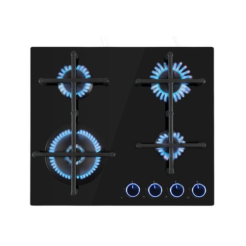 Illuminosa 4 Gaskochfeld 4-flammig Sabaf-Brenner Glaskeramik