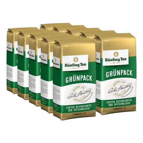 Bünting Tee Grünpack 500 g, 10er Pack