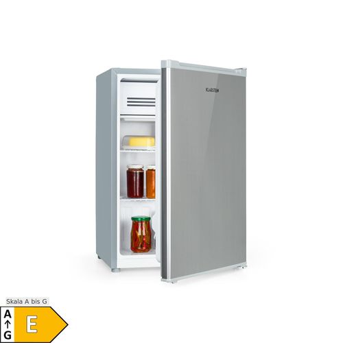 Delaware Kühlschrank 75 Liter 4-Liter-Gefrierfach Kompression Silbergrau