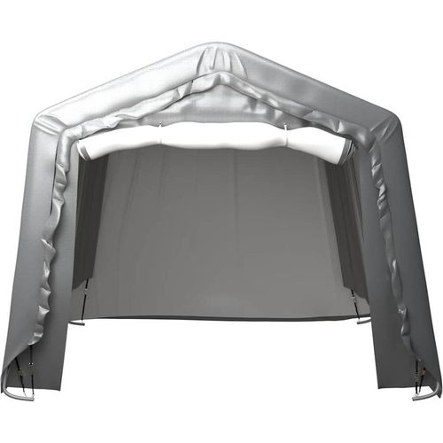 vidaXL Lagerzelt 300x300 cm Stahl Grau