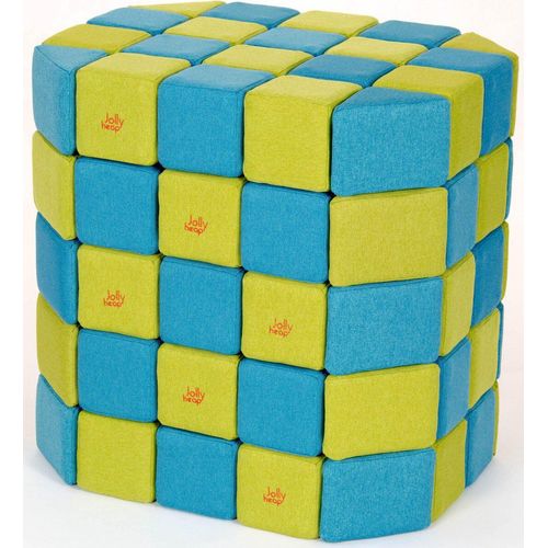Magnetische Bausteine JollyHeap® - pädagogisches Spielzeug - Blau/Grün
