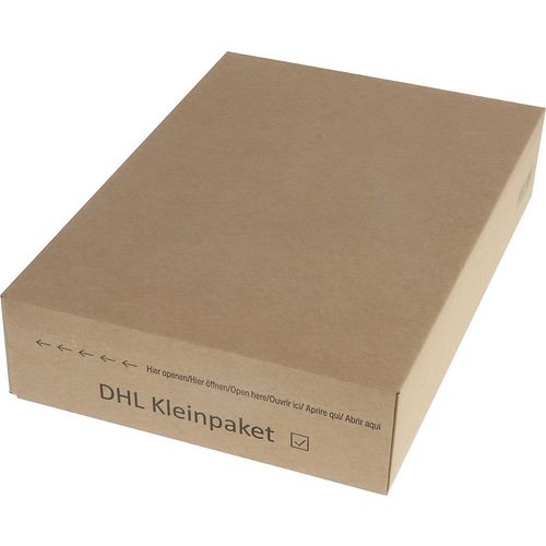 Postbox DHL-Kleinpaket, 1-wellig, VE 25 Stk, Innenmaße 343 x 245 x 75 mm, ab 10 VE kaiserkraft