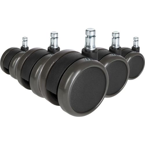 5 x ungebremste Rollen für harte Böden - ROLO Free 11 mm / 65 mm (Packung mit 5)