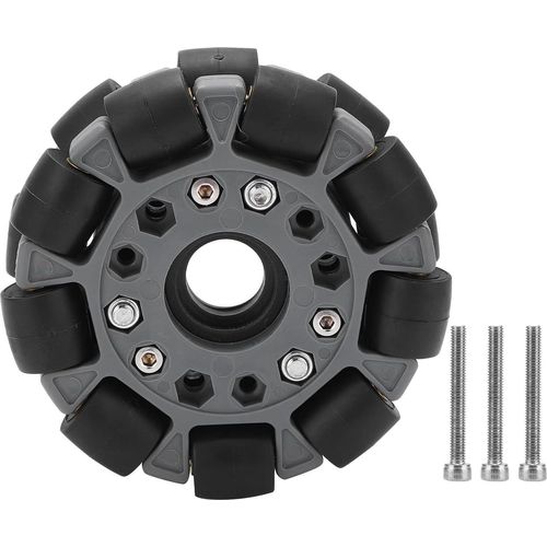 Allecto Plus - Doppelte Kunststoff Omni-Richtungsräder 100mm Mit Hoher Steifigkeit - Tragfähigkeit 20KG Für Plattform-Roboter-Set 14049