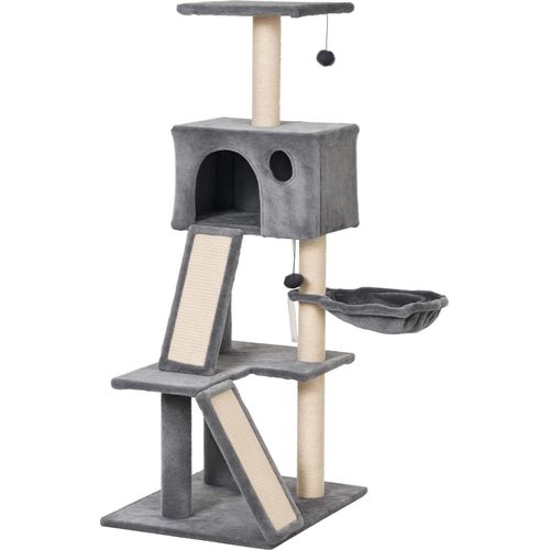 Katzenkratzbaum mit mehreren Etagen und Höhle – Perfekt für Spielspaß und Entspannung