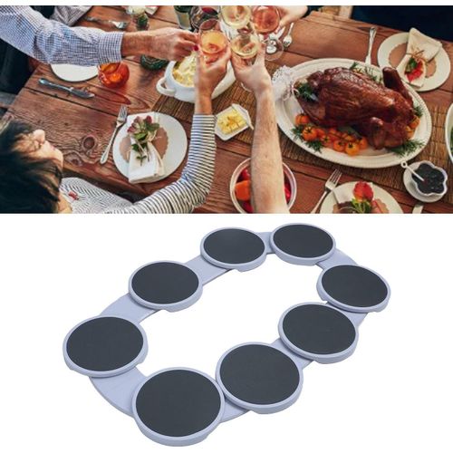 Drehplatte für Lebensmittel - 360° Rotation - Lebensmittelorganisator - Wiederverwendbare multifunktionale Drehtafel für Küche - Esszimmer - Feiern und Veranstaltungen - Leise Gleitschiene