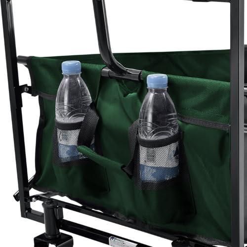 Bolderwagen für Kindertransport - Bolderwagen - Faltbar - Transportwagen - Kindertransport Bolderwagen - Gartenwagen - Kinderwagen mit Duwstang - Strandwagen -