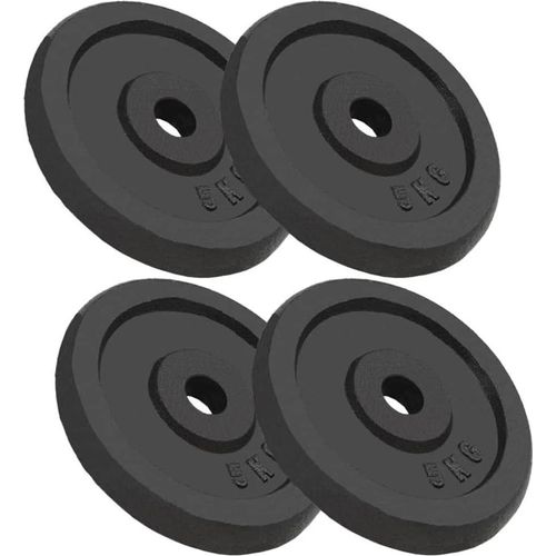 4 Gewichtsscheiben von 5 kg für Krafttraining und Fitness