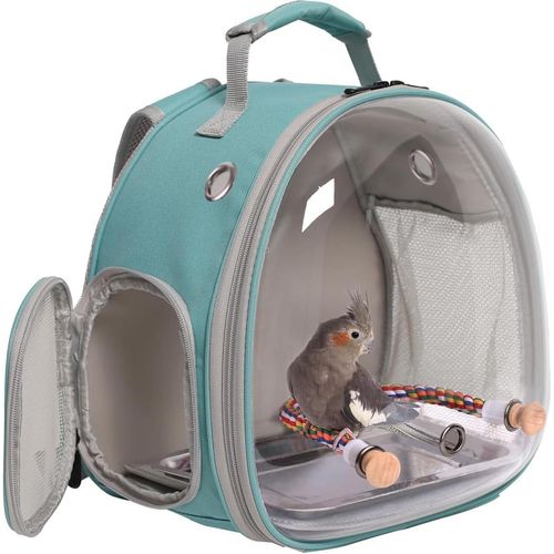 Kleine Vogel Reisrucksack - Tragbare Tierarzt Tasche - 1 Stück - Grün