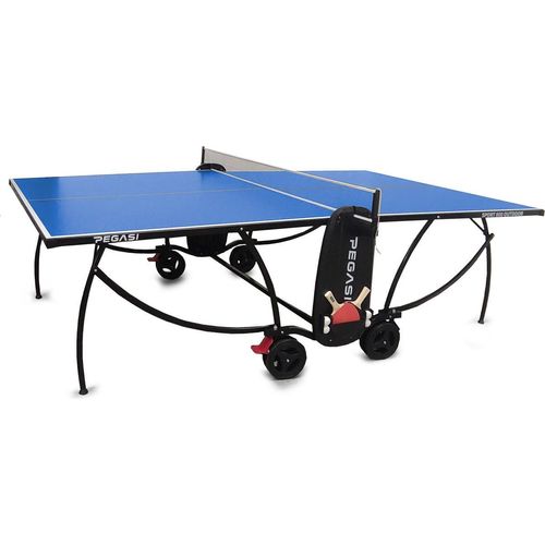 Pegasi Tischtennisplatte 800 - Outdoor Spiele - Wetterfest - Tischtennisplatte Outdoor Klappbar - Original Tischtennistisch - Faltbare Tischtennisplatte - Tischtennis - Blau