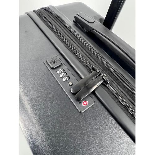 JSA Reisetrolley-Set 50% recycletes ABS 3er Set schwarz