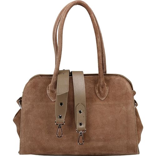 Hausfelder Manufaktur Tasche Velours Beige 22