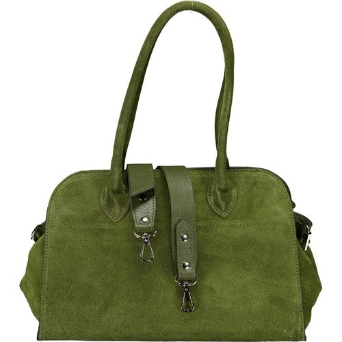 Hausfelder Manufaktur Tasche Velours Grün 22