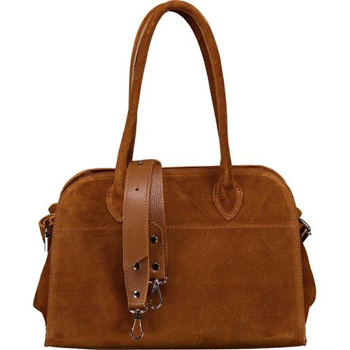 Hausfelder Manufaktur Tasche Velours Braun 22