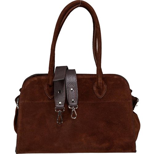 Hausfelder Manufaktur Tasche Velours Braun 22