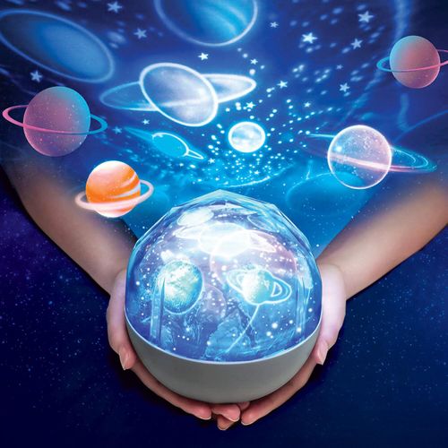 Weiß-blauer Planetenprojektor