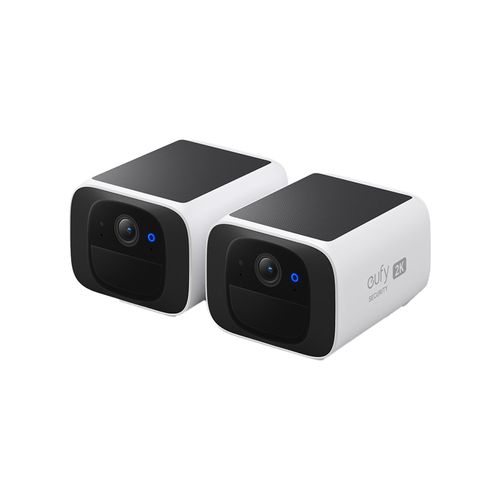 Eufy Überwachungskamera Außen S220, 2-Pack, 2 K Auflösung, 2,4 GHz weiß Überwachungskamera