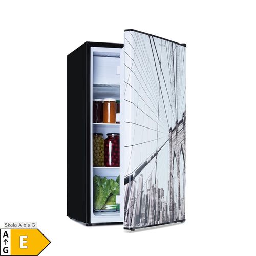 CoolArt 79L Kühl-Gefrier-Kombination EEK E Gefrierfach 9l Designtür