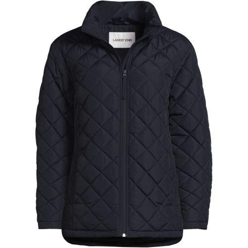 Featherfree Steppjacke, Damen,  Blau, Polyester, by Lands' End
