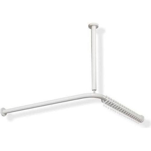 Vorhangstange Serie 801 mit Deckenabhngung 1200 x 1200 mm, 24 Ringe sand