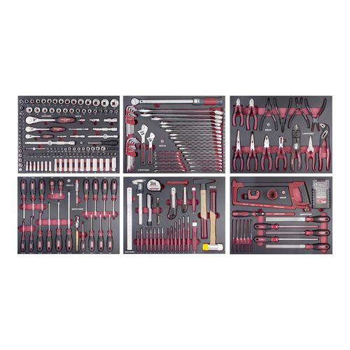 Kraftwerk Werkzeug-Satz, EVA, 1/4"+ 3/8"+ 1/2", 280-tlg. (105.515.000)