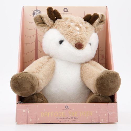 Beige Warmflasche in Rentierform 26x23cm