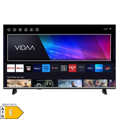 JVC Fernseher 40 Zoll Smart TV VIDAA LT-40VDF5455 - Full HD Fernseher, HDR TV mit Triple-Tuner