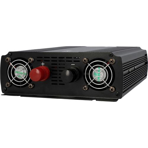 Spannungswandler AEG "ST 1000 (10057)", schwarz, B:25,8cm H:9,5cm L:33,3cm, Aluminium, Wandler