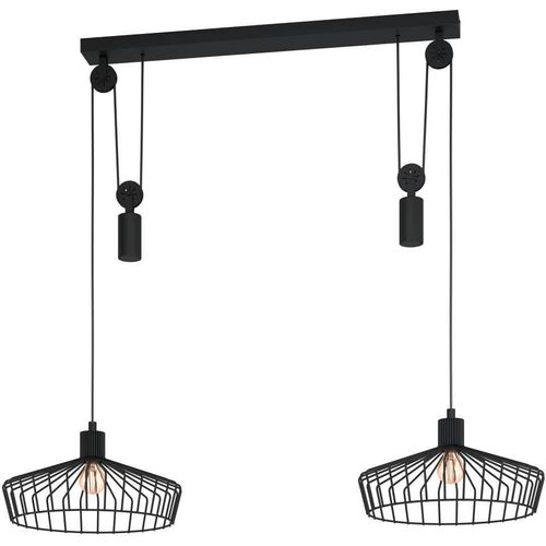 EGLO Hängeleuchte "WINKWORTH", schwarz, 2, H: 110cm, 1 Stk., Leuchten, Hängeleuchte