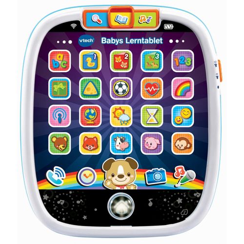 Lerntablet VTECH "VTechBaby, Babys Lerntablet", bunt, Kindercomputer, KinderB:17cm H:20cm T:4cm, mit Sound, B:17cm H:20cm T:4cm
