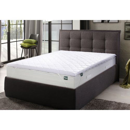 Topper FAN "Kian", weiß, B:160cm H:5,5cm L:200cm, Komfortschaum, Topper, Komfortkern mit mehr als 1.000 Wellnesspunkten