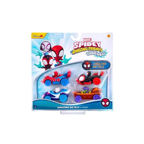 Marvel Spidey and his Amazing Friends Waterwebs Amazing Metals 4-pack