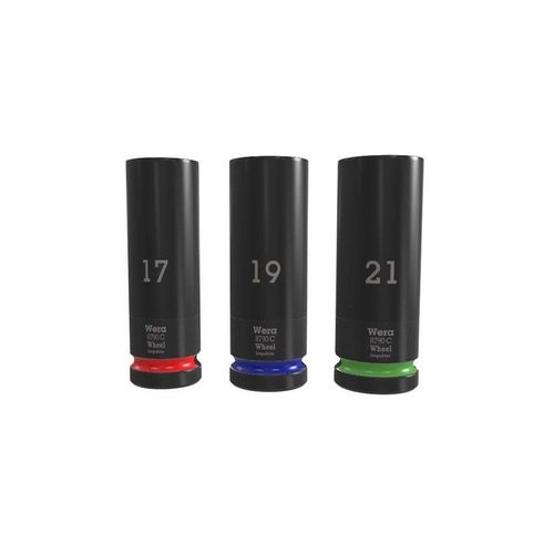 Wera Wheel Impaktor C Set 1 Socket set 1/2" drive 3 pieces