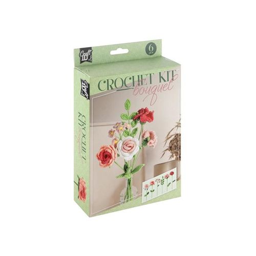 Creative Craft Group CROCHET KIT Crochet kit FLOWERS Pink