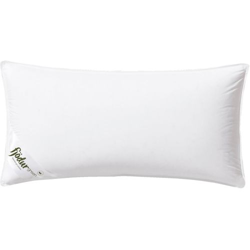 3-Kammer-Kopfkissen FJÖDUR "Fleur, Kissen Made in Germany", weiß, B:40cm L:80cm, Bezug: 100% Baumwolle. Füllung Außenkammer: 50% Daunen, 50% Federn. Füllung Innenkammer: 100% Federn, Kopfkissen, Das 3-Kammerkissen gibt es in den Größen 40 x 80 und 80 x 80 cm.