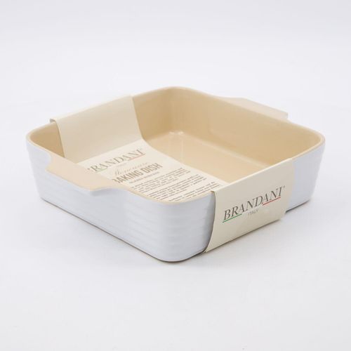 Weiße Auflaufform aus Steingut 1,4l