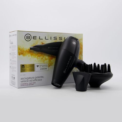 Schwarzer leistungsstarker Haartrockner