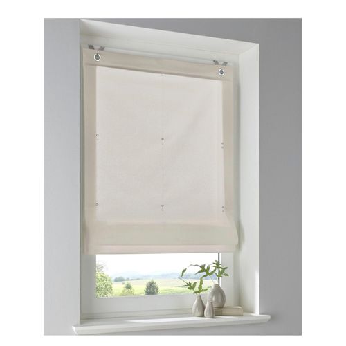 Raffrollo HEINE HOME Gr. 3, natur, B:80 H:140, Raffrollos