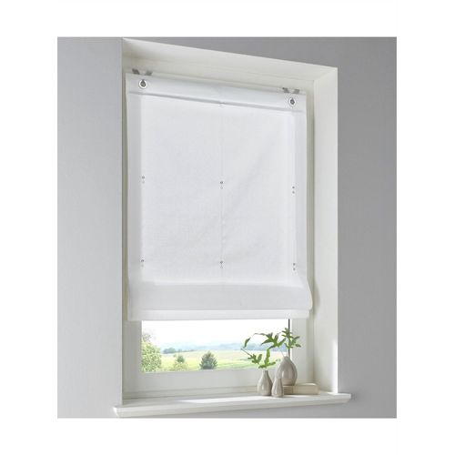Raffrollo HEINE HOME Gr. 1, weiß, B:45 H:140, Raffrollos