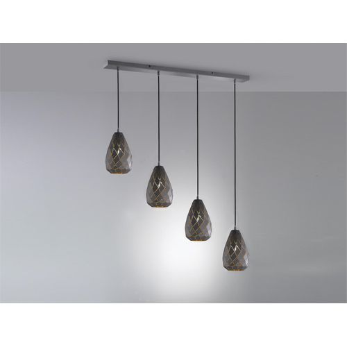 Trio Balken Pendelleuchte ONYX 4-flammig