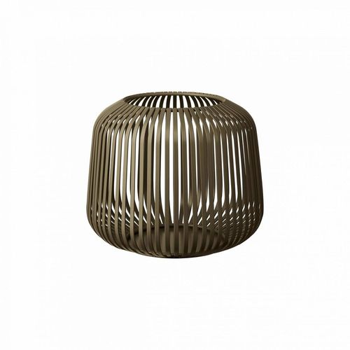 Blomus Laterne Lito , Graubraun , Metall , bauchig , 17.5 cm , Dekoration, Windlichter & Laternen, Laternen