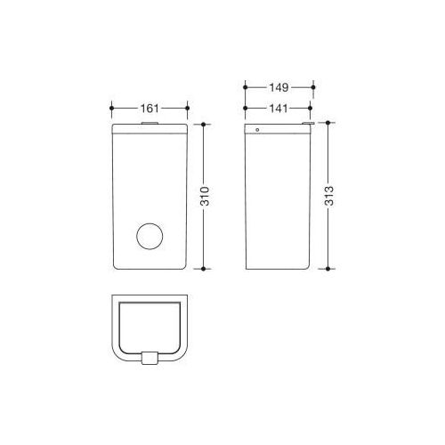 HEWI 477.05B20599 95 Hygienekombination EM