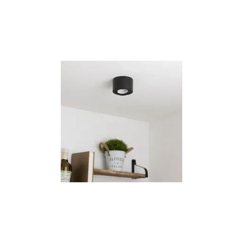 Flacher Aufbaustrahler rund schwenkbar Deckenleuchte - Farbe: schwarz - LED Leuc...