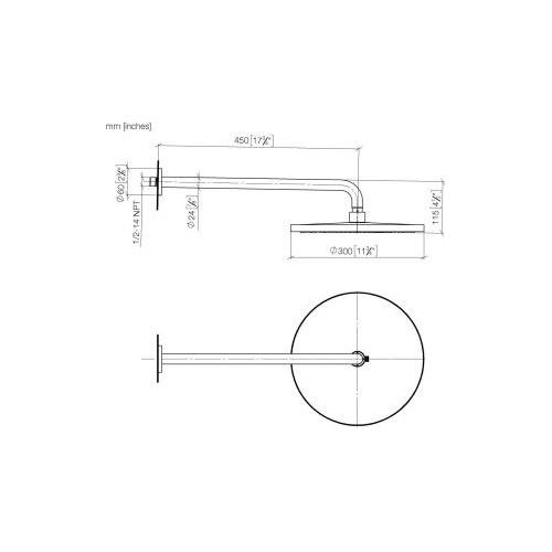 Dornbracht 28679970-27 RB mit Wandanbindung SERIENSPEZIFISCH