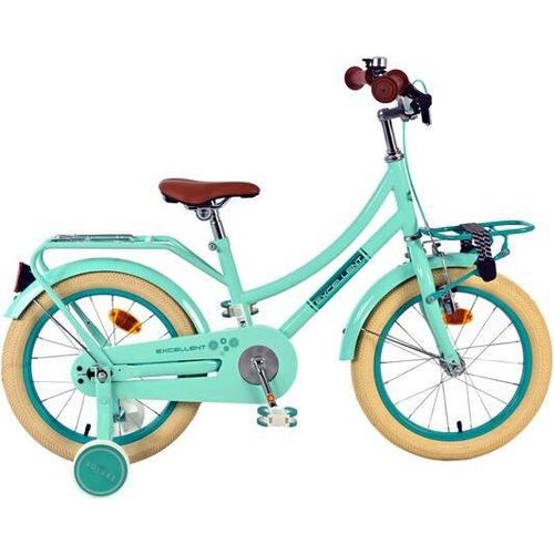 Volare Excellent Kinderfahrrad - Mädchen - 16 Zoll - Grün - 95 % zusammengebaut
